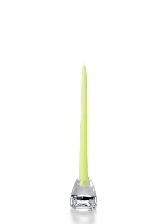 12" Wholesale Taper Candles - Case of 288 Celery Green