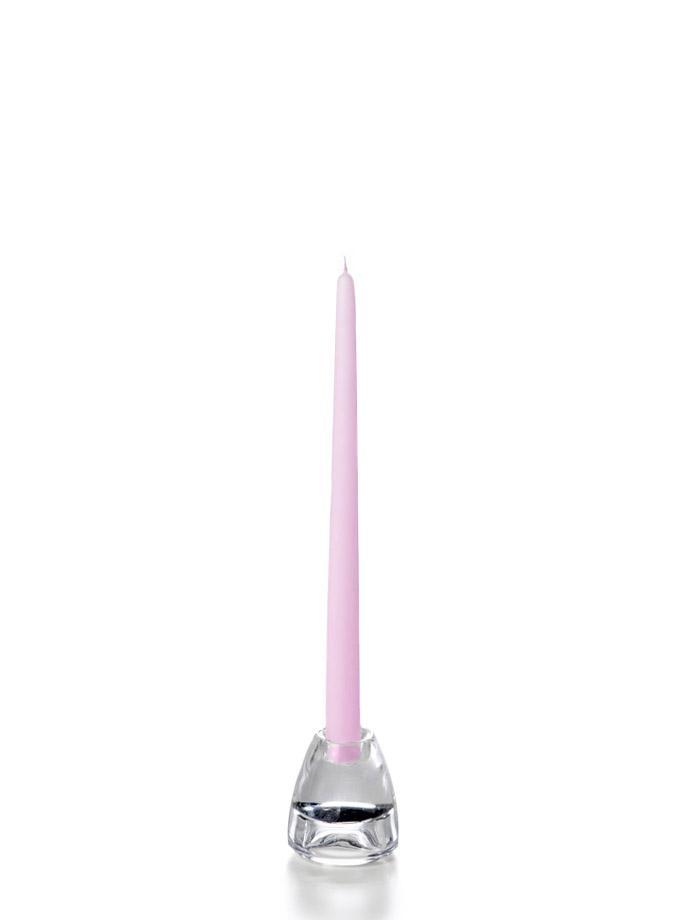 12" Wholesale Taper Candles - Case of 72 Violet