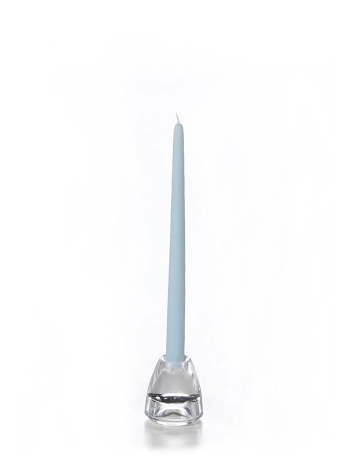 12" Wholesale Taper Candles - Case of 288 Robin Egg Blue