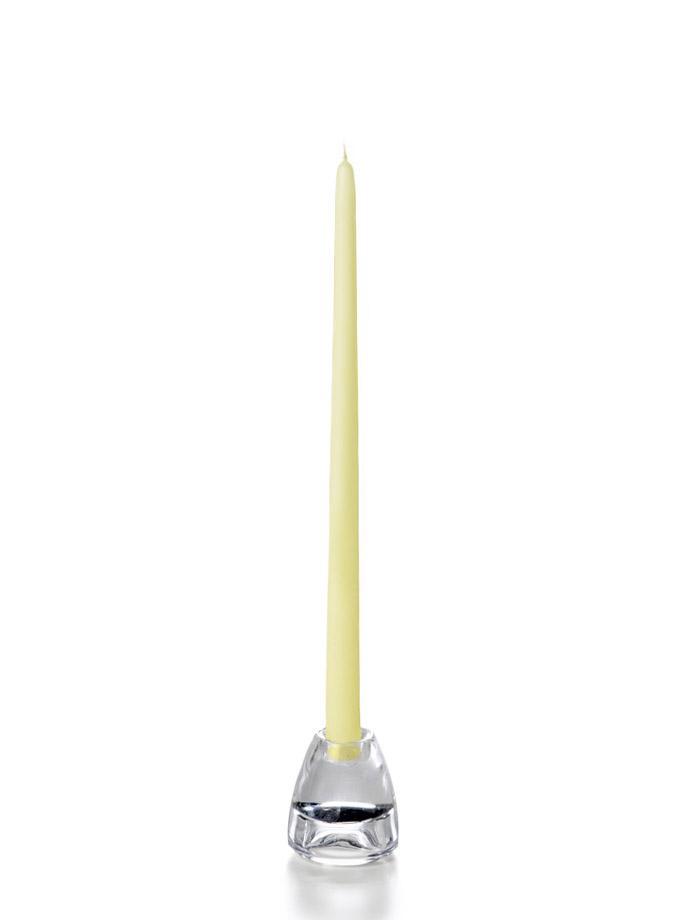 15" Handcrafted Taper Candles Buttercup Yellow