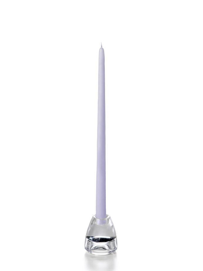 15" Wholesale Taper Candles - Case of 144 Lilac