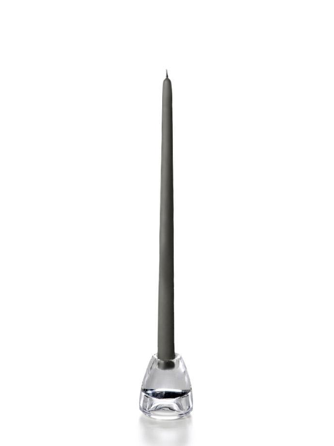 15" Wholesale Taper Candles - Case of 144 Gray