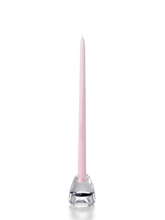 15" Wholesale Taper Candles - Case of 144 Blush