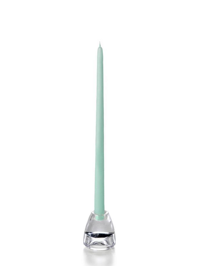 15" Wholesale Taper Candles - Case of 144 Tiffany Blue