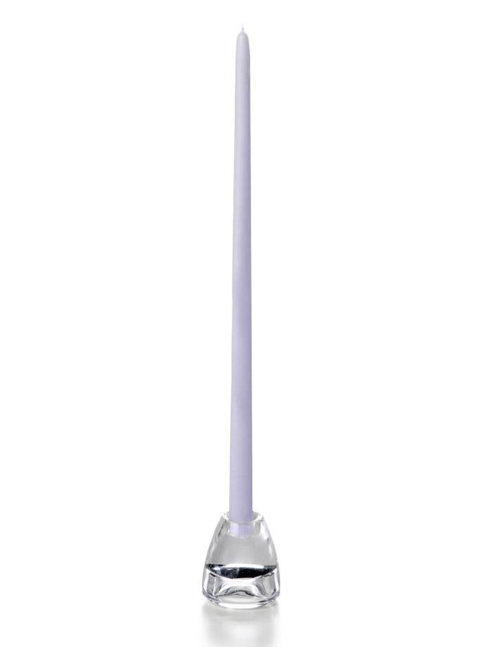 18" Wholesale Taper Candles - Case of 72 Lilac