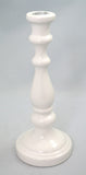 WHITE CERAMIC CANDLEHOLDER - 12 X 28 CM