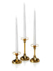 Yummi Candles - 12 Taper Candles and 12 Gold Timeless Taper Holders