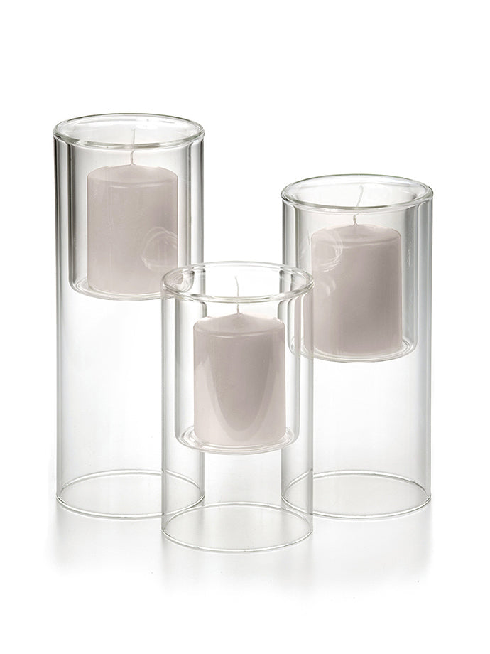 18 Pillar Candles & 18 Ethereal Cylinders