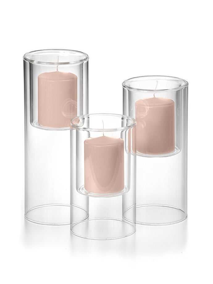 3 Pillar Candles & 3 Ethereal Cylinders