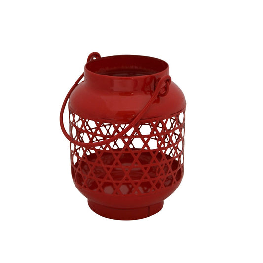 RED METAL LANTERN