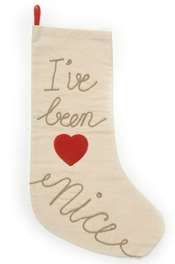 Xmas Stocking Nice 8x24