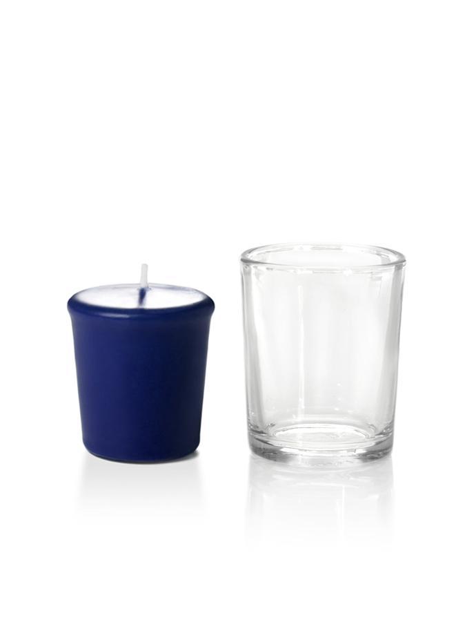 15 Hour Votive Candles & Votive Holders Navy Blue