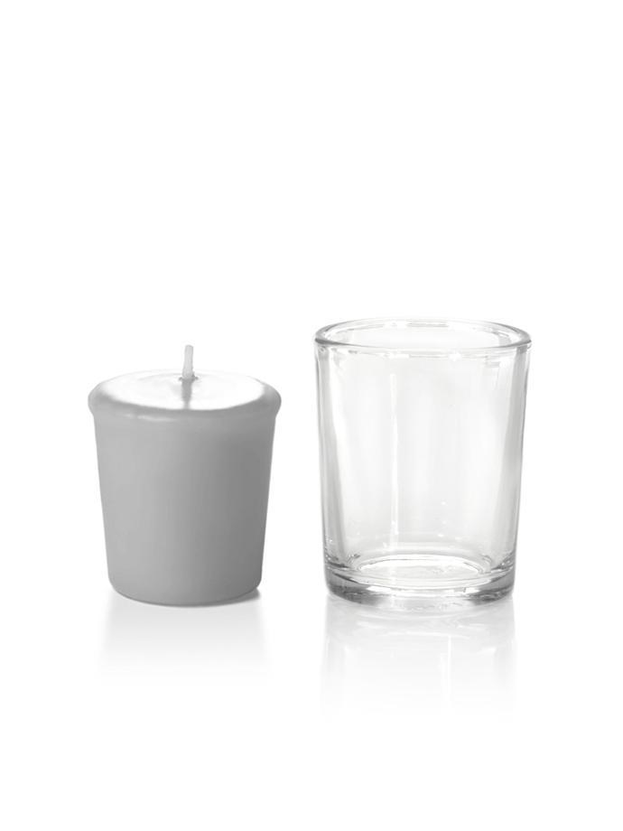 15 Hour Votive Candles & Votive Holders Light Gray