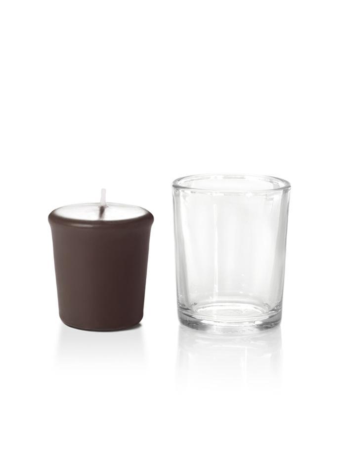 15 Hour Votive Candles & Votive Holders Chocolate