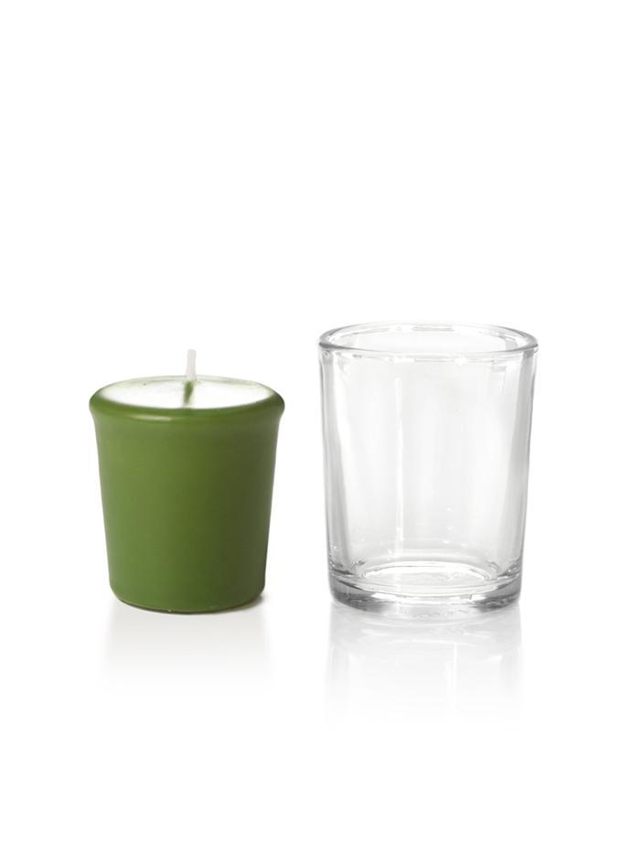 15 Hour Votive Candles & Votive Holders Green Tea