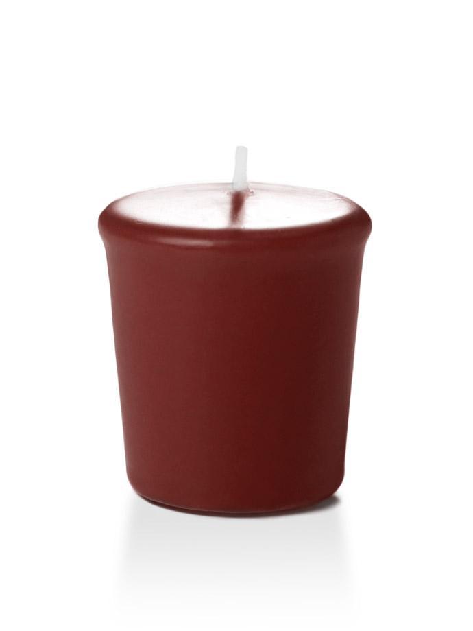 15 Hour Unscented Votive Candles Burgundy