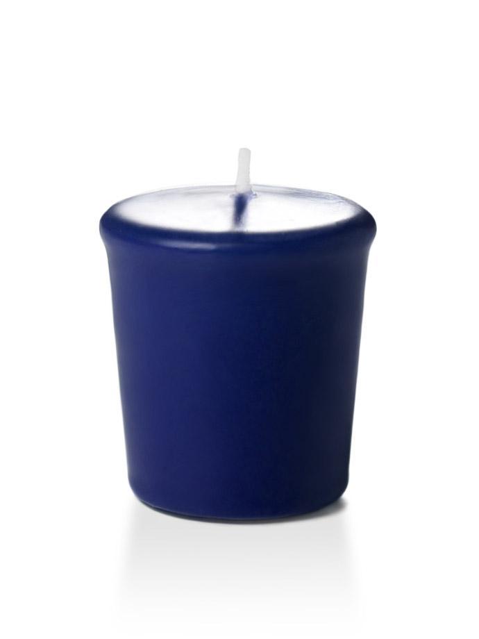 15 Hour Unscented Votive Candles Navy Blue