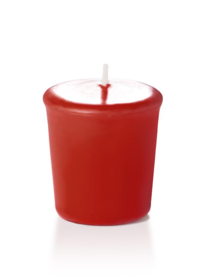 15 Hour Unscented Votive Candles Ruby Red