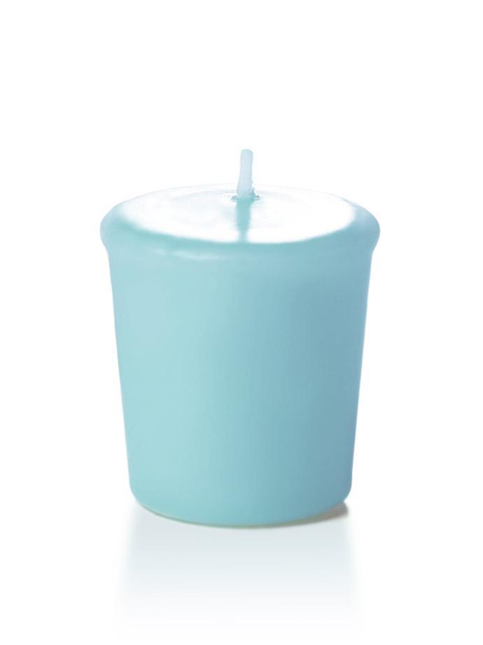 15 Hour Unscented Votive Candles Robin Egg Blue