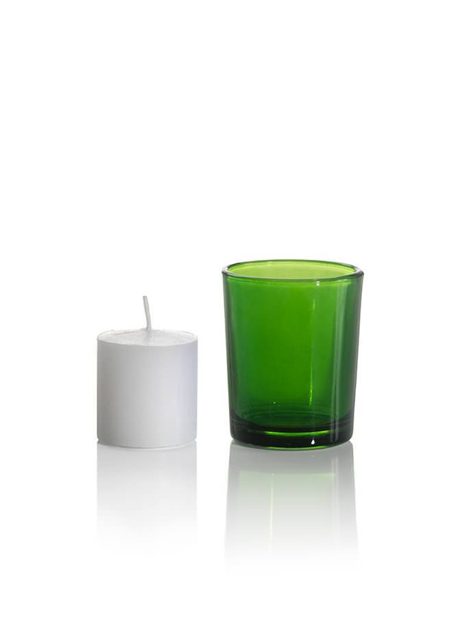 10 Hour Votive Candles And Candle Holders Hunter Green