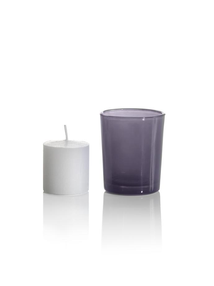 10 Hour Votive Candles And Candle Holders Gray