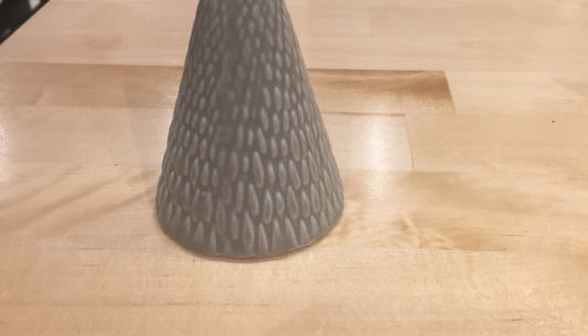 Stoneware Cone Tree - 2.5 X 4 - Matte Grey