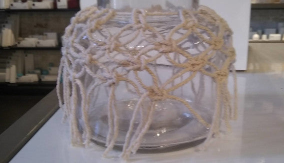 Vase avec macramé petit - chacun