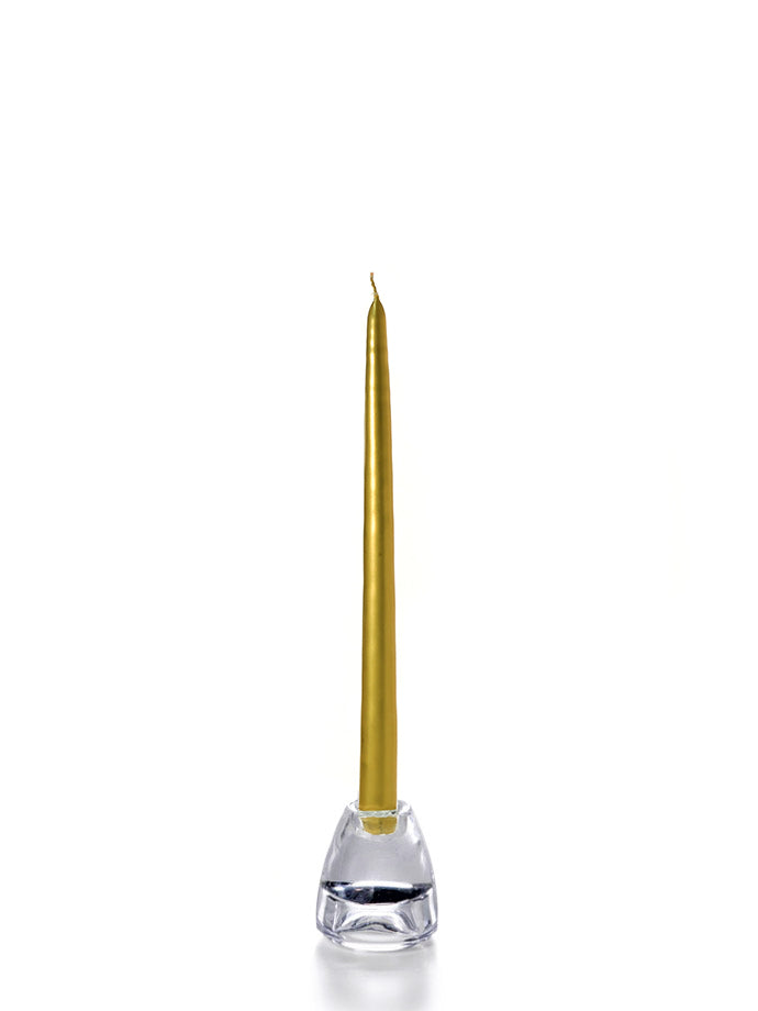 12" Metallic Taper Candles